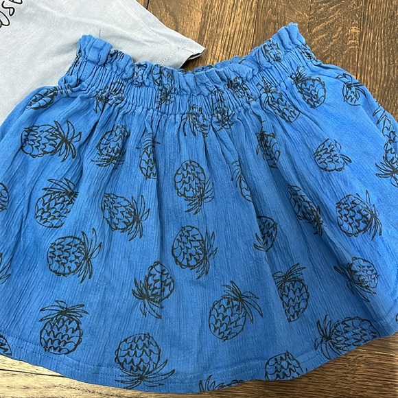Bobo choses pineapple skirt, duck t shirt set - Picture 2 of 9
